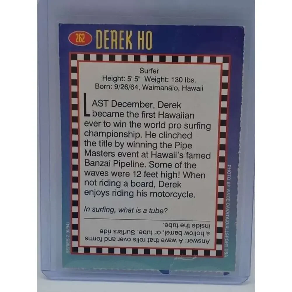 1994 Sports Illustrated for Kids #262 Derek Ho Card